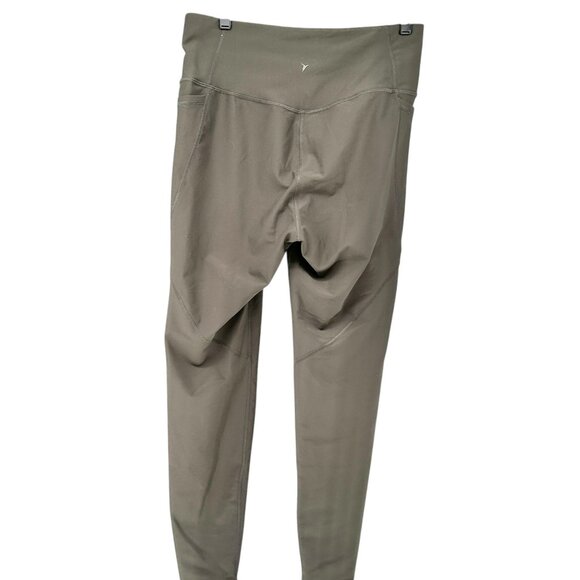 Old Navy Active Powersoft High-Rise Capris Pocket Leggings XL Tall Olive Green - Picture 8 of 8